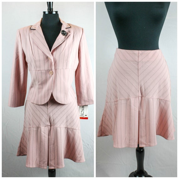 Pink 90s skirt top