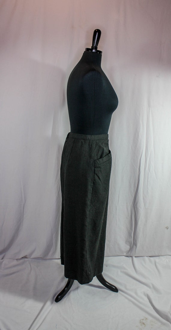 Vintage JH Collectibles Skirt Midi Length Charcoa… - image 3