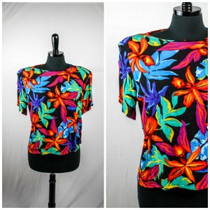 Haut Bohème Rayé Multicolore Vintage - Marque Sag Harbor - Taille M - Occasion Très Bon état