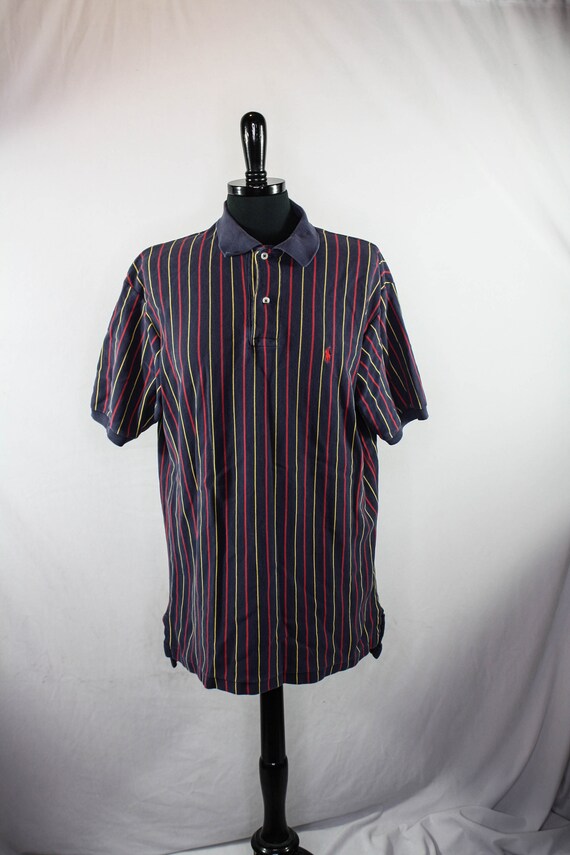 Vintage Polo by Ralph Lauren Polo Shirt Vertical Stripes Vintage Polo by Ralph Lauren Polo Shirt Vertical Stripes