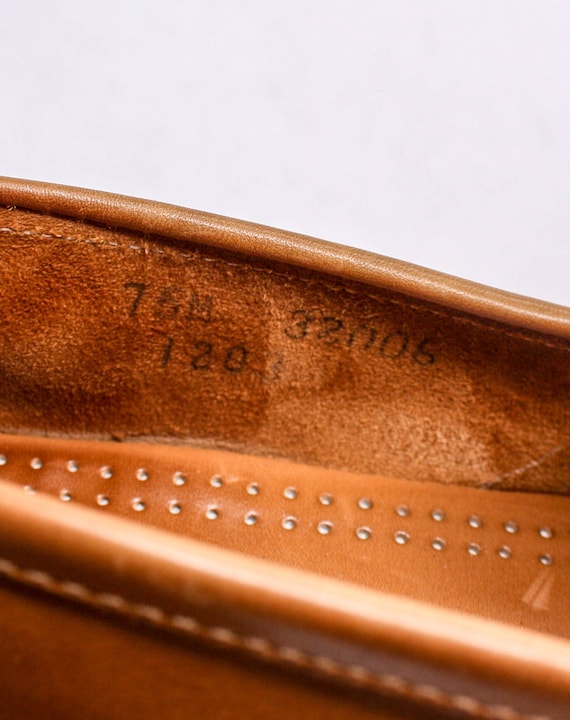 Vintage Cole Haan Loafers Brown Leather and Fabri… - image 9