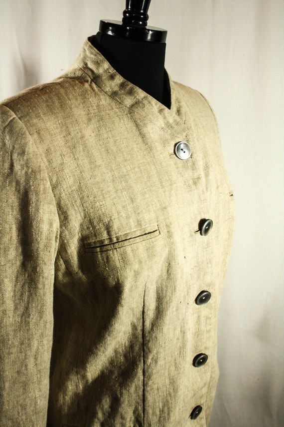 Vintage Harve Bernard Linen Light Jacket Blazer B… - image 3