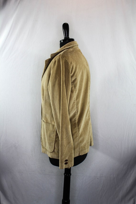 Vintage Pantino Corduroy Blazer Suit Jacket Tan W… - image 4