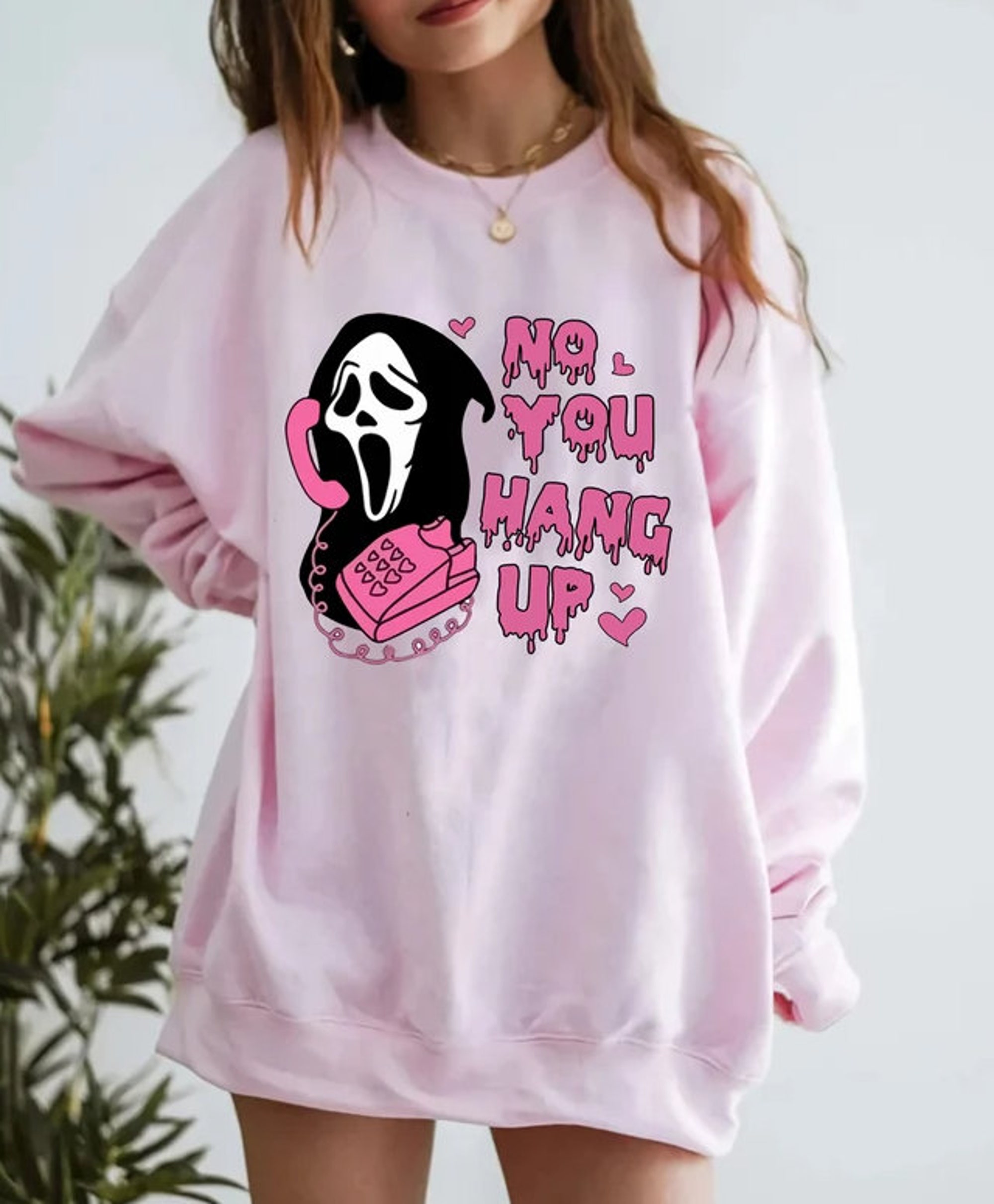 Discover No You Hang Up Sweatshirt, Ghostface Sweatshirt, Scream Movie, Horror, Halloween Sweater