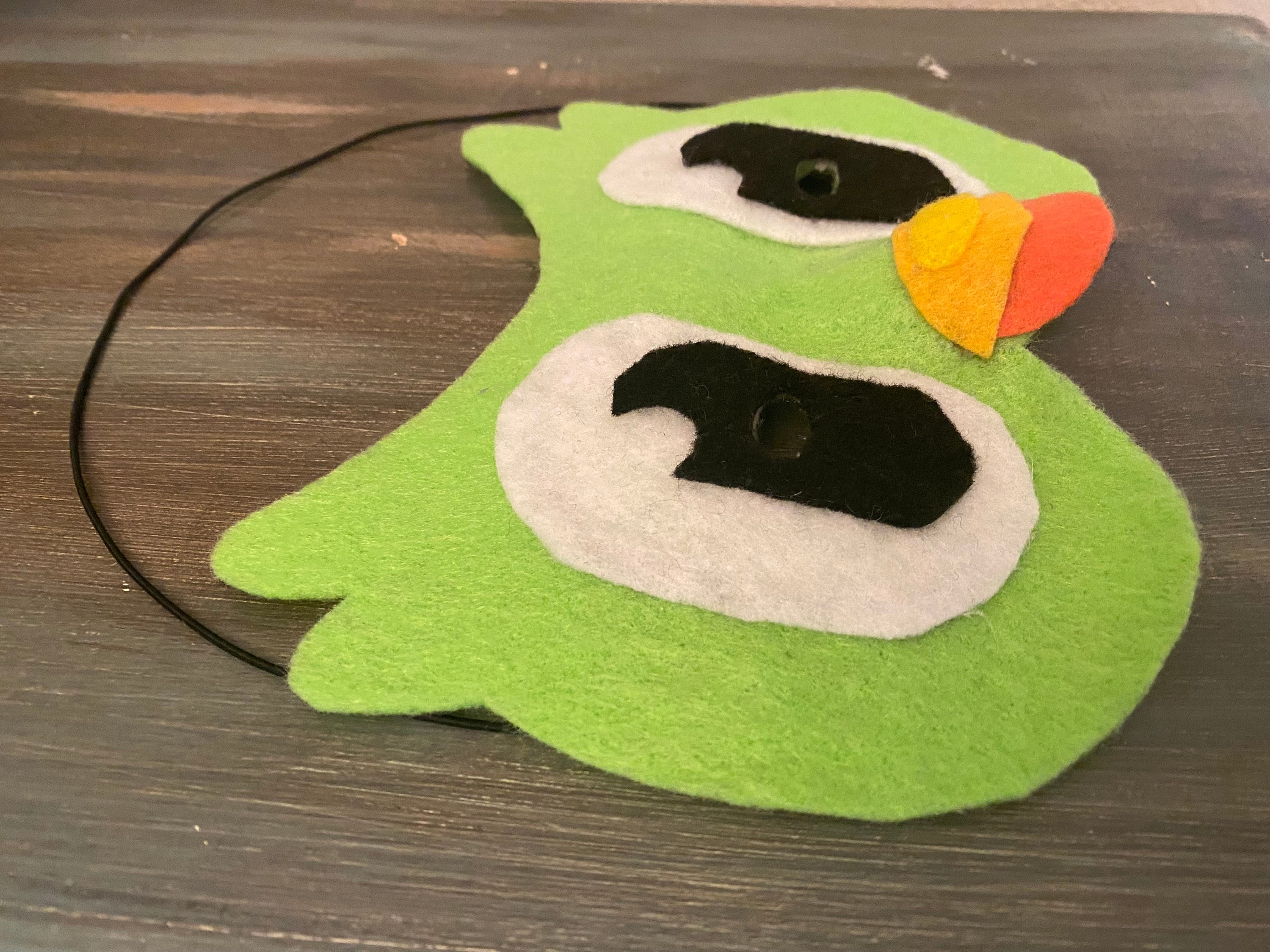 Duo-green Bird Face Mask~ Lingo~eye Mask~ Halloween Costume~ Green