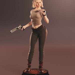 Handmålad fanartfigur Grace Ashcroft i skala 1/6