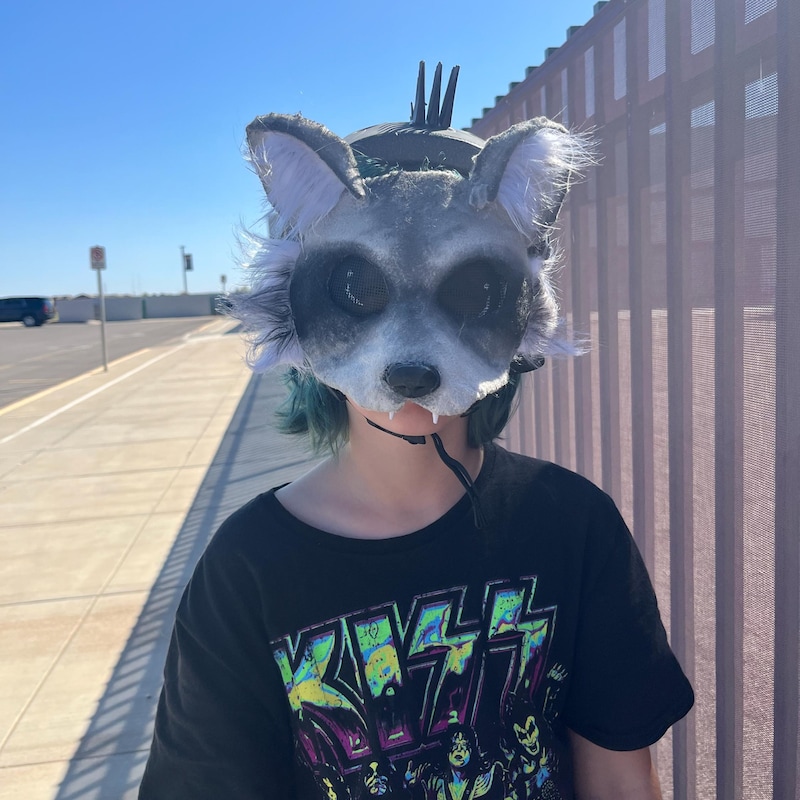 Therian Raccoon Mask - Etsy