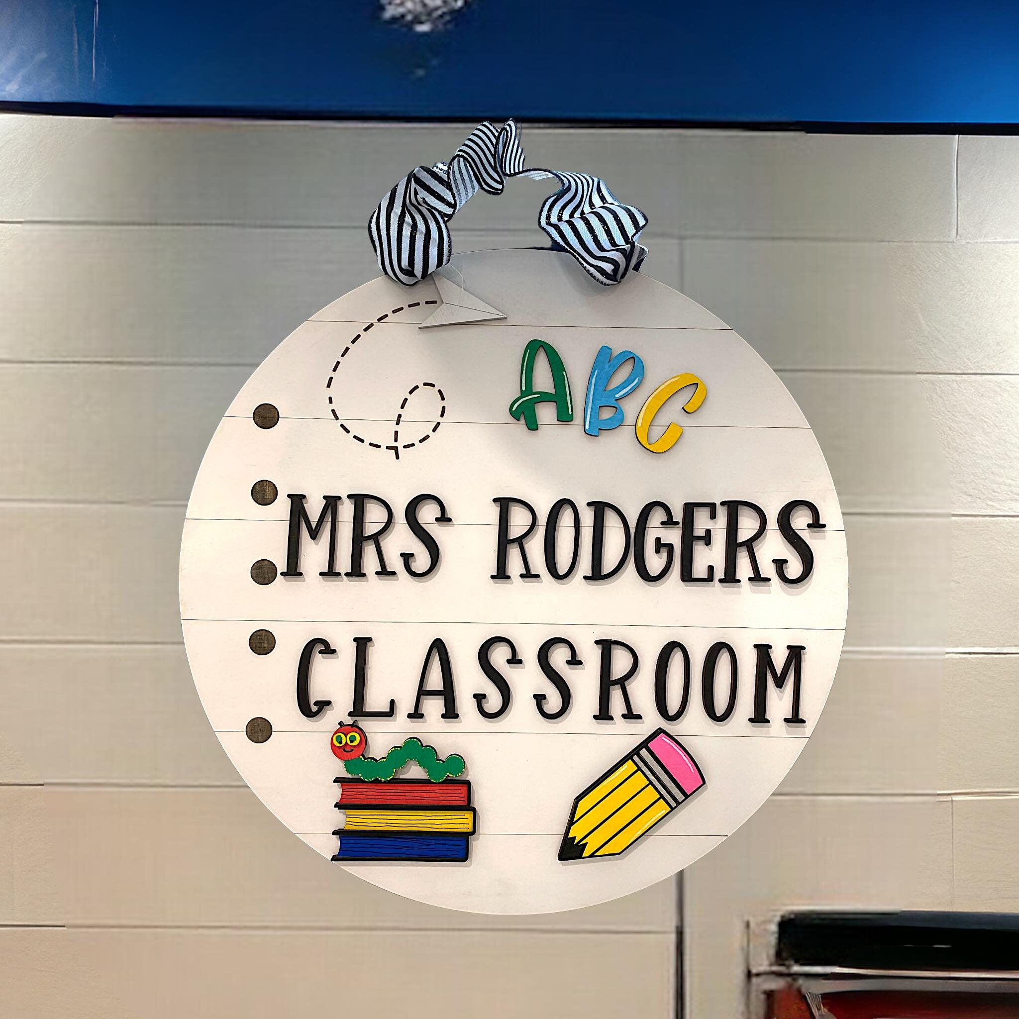 Personalized Teacher Classroom Door Sign Appreciation Gift - Etsy