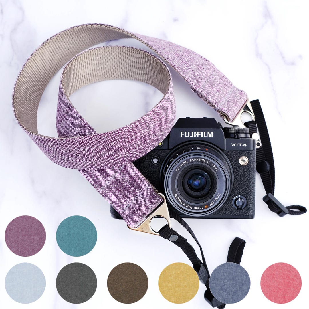 Designer Linen Camera Strap | 1.5