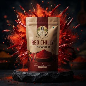 Pimenta Vermelha em Pó THE SAVEUR, Pacote de 100g. Pimenta vermelha em pó natural, sem adição de corantes ou aromatizantes. Qualidade superior. Tempero perfeito para a cozinha.