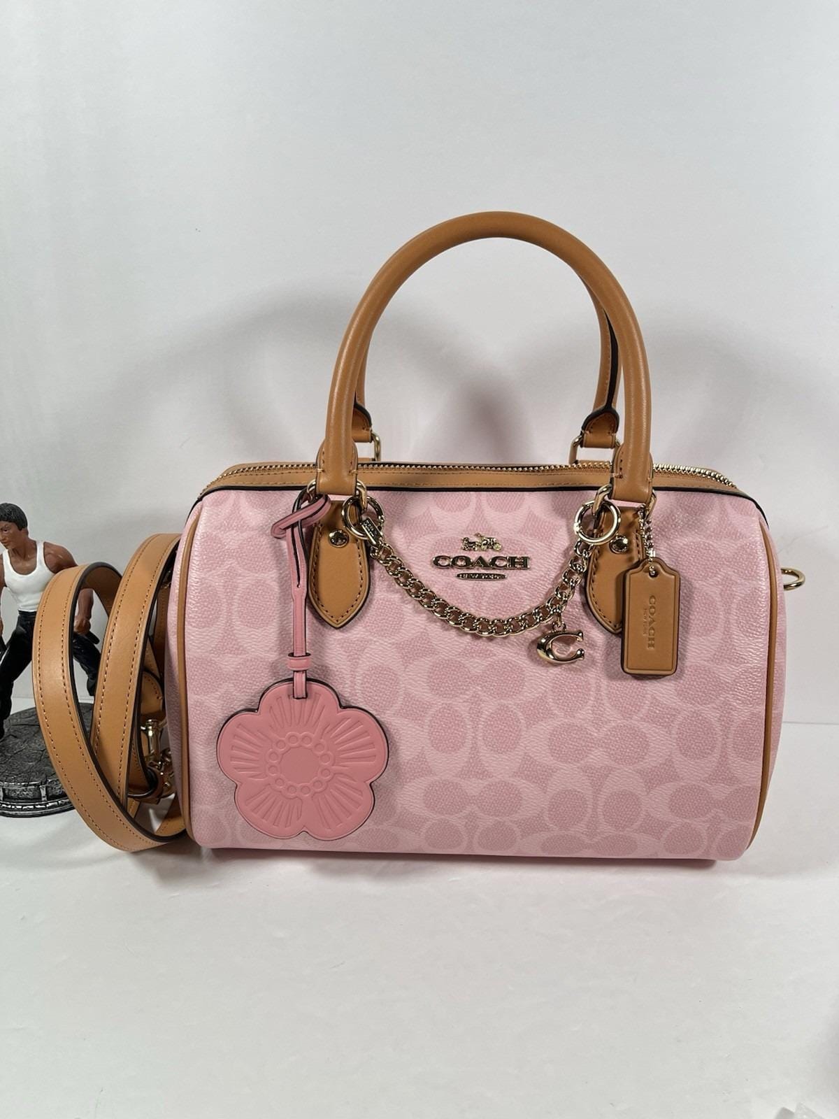 ヴィンテージ COACH コーチ 本革 レザーハンドバッグ　ピンク Vintage coach bag pink - Etsy 日本
