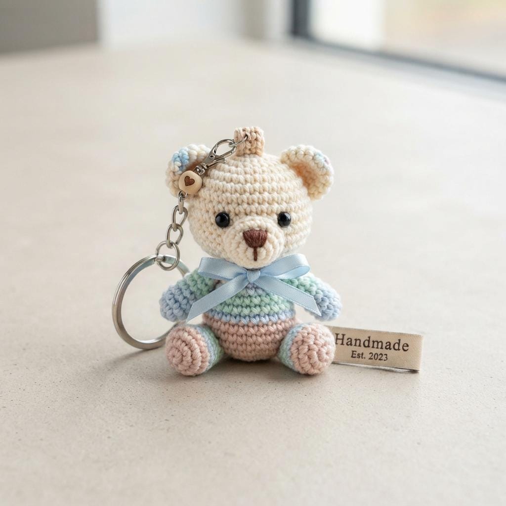 Yarn Keychain - Etsy