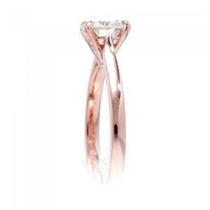 14 Karat Rose Gold Moissanite Engagement Ring image 3