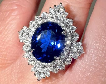 Sapphire and Diamond Ring