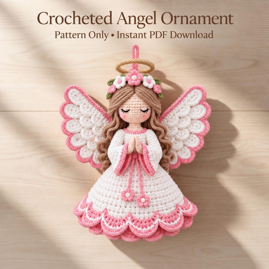 Amigurumi Angel Pattern Christmas Angel Cute Angel Crochet Mini Angel ...