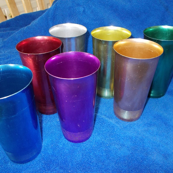 1960s Jewel Aluminum Tumblers