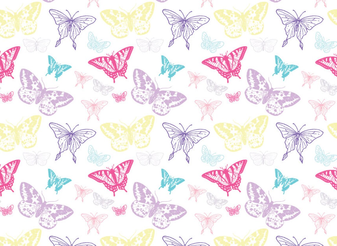Butterfly Wrapping Paper 700mm X 500mm Gift Wrap Etsy UK