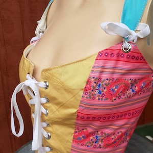 Korsett/Mieder/Bustier/Weste/ Renaissance/Boho/ Dirne/ Size 2