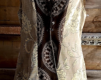 Black and Beige or Sage Huntress Coat, Reversible