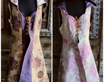 Reversible Huntress Coat, Pink Wedding Coat, Medium Size