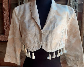 White, Egg Shell, Wedding Bolero, Short Jacket, Shrug