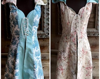 Ice Blue or White Reversible Huntress coat, Size XS