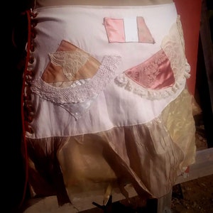 Tattered skirt, Pixie, Fairy, Boho Skirt, Festival wedding, White skirt, Shabby chic skirt
