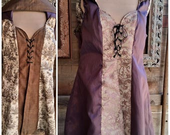 Lavender or Brown Huntress Coat, Reversible, XLarge Size