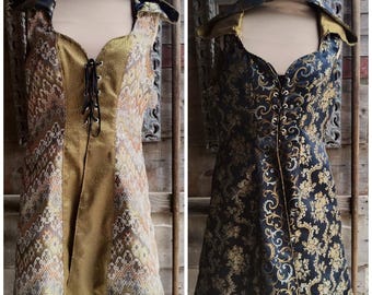 Gold or Black Huntress coat, Reversible Large Size