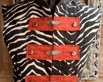 Mens coat tails, Animal Print, Size 36