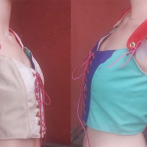 Corset/Bodice/Bustier/Vest/ Waist coat/ Two in one, Reversible, Renaissance/Boho/ Wench