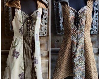 Gold or Khaki Huntress Coat, Reversible, Medium size