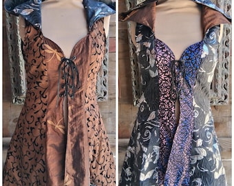Black or Brown Huntress Coat, Reversible