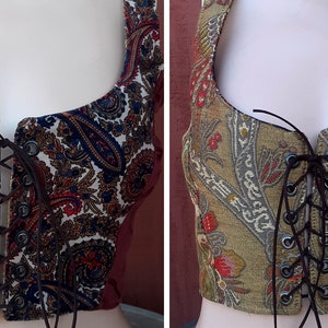 Corset, Bodice,Bustier, Reversible, Renaissance,Size 6