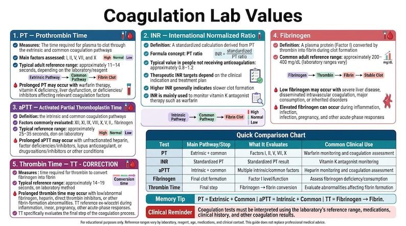 Hematology Lab Values Quick Reference PDF, CBC, WBC, Platelets ...
