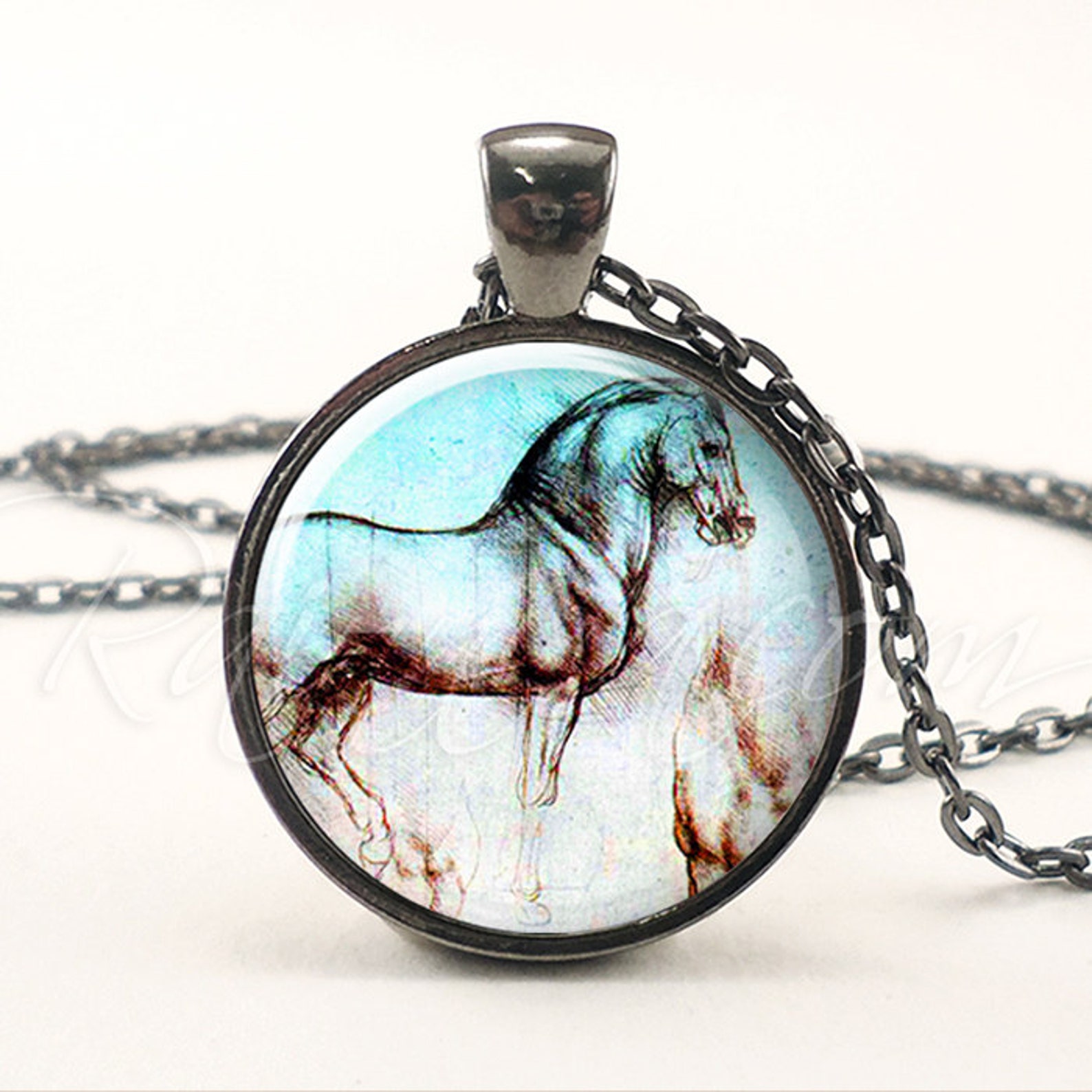 Horse Necklace Equestrian Cowgirl Jewelry Horse Lover Pony Etsy