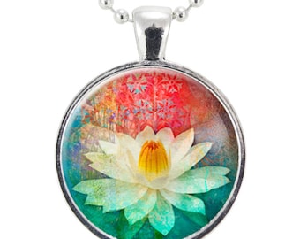 Collane Con Ciondolo A Forma Di Fiore Di Loto Yoga In Lega Cava Per Donna Oro 19 69 Pollice 50 Cm