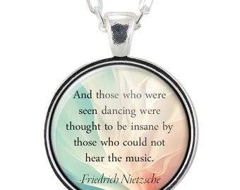 Custom Quote Necklace, Pendant Jewelry Personalized With Any Text, Saying, Or Word