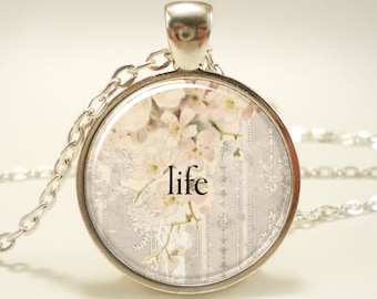 Custom Word Pendant Necklace: Personalized Text Jewelry