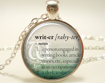 Personalized Gift, Dictionary Word Necklace, Custom Text Pendant Jewelry (GDICTS1IN)
