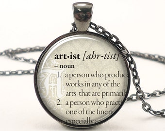 Personalized Dictionary Word Pendant Necklace: Custom Text Jewelry