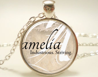 Personalized Name Necklace, Bridesmaid Gift, Gift For Her, Mother Gift (0729S1IN)