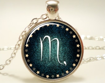 Scorpio Necklace, Zodiac Sign Pendant, Constellation Jewelry (1225S1IN)