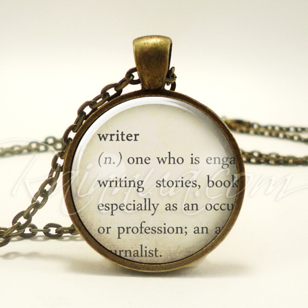 Gifts for Writers Authors Necklace Dictionary Jewelry Etsy