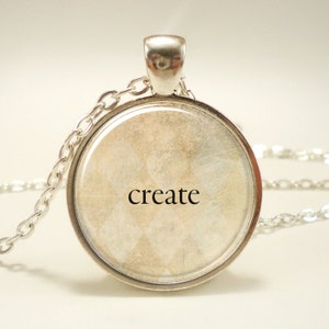 Personalized Jewelry Custom Word Necklace Gifts For Women Customized Word Of The Year Pendant (0721S1IN)