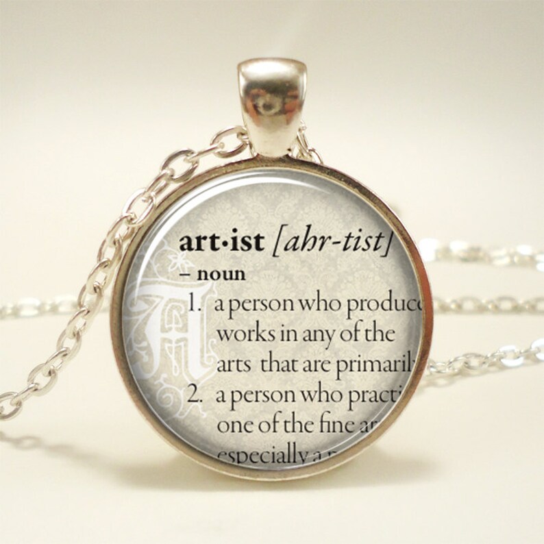 Personalized Dictionary Word Necklace Custom Text Pendant Etsy