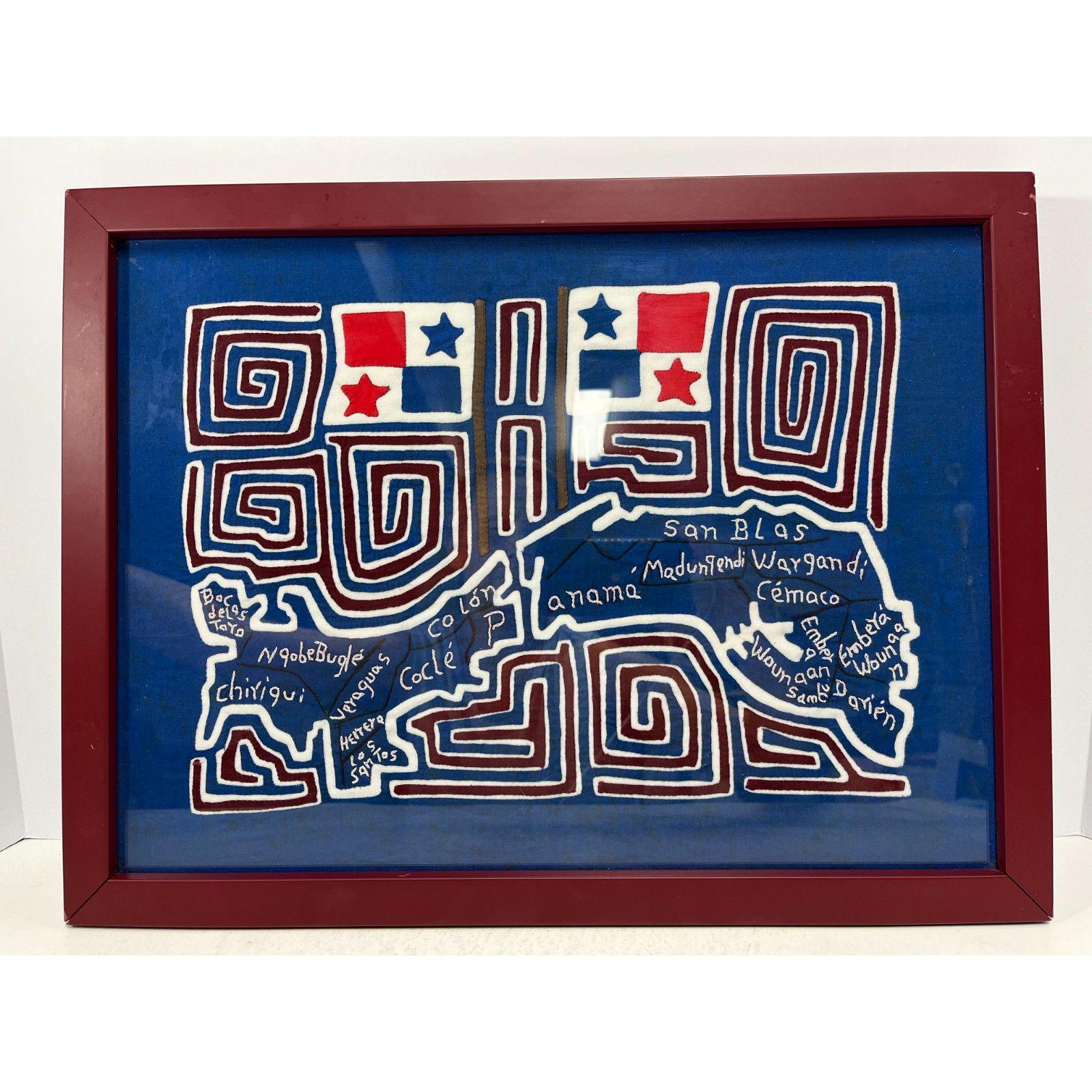 Panama Map Mola - Etsy