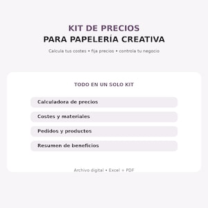Creative Stationery Pricing Kit | Cost and Profit Calculator | Excel Template | Order and Materials Management