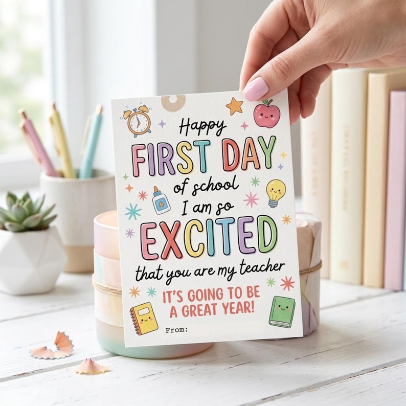 Printable I'm so Excited to Have You as My Teacher Tag First Day of ...