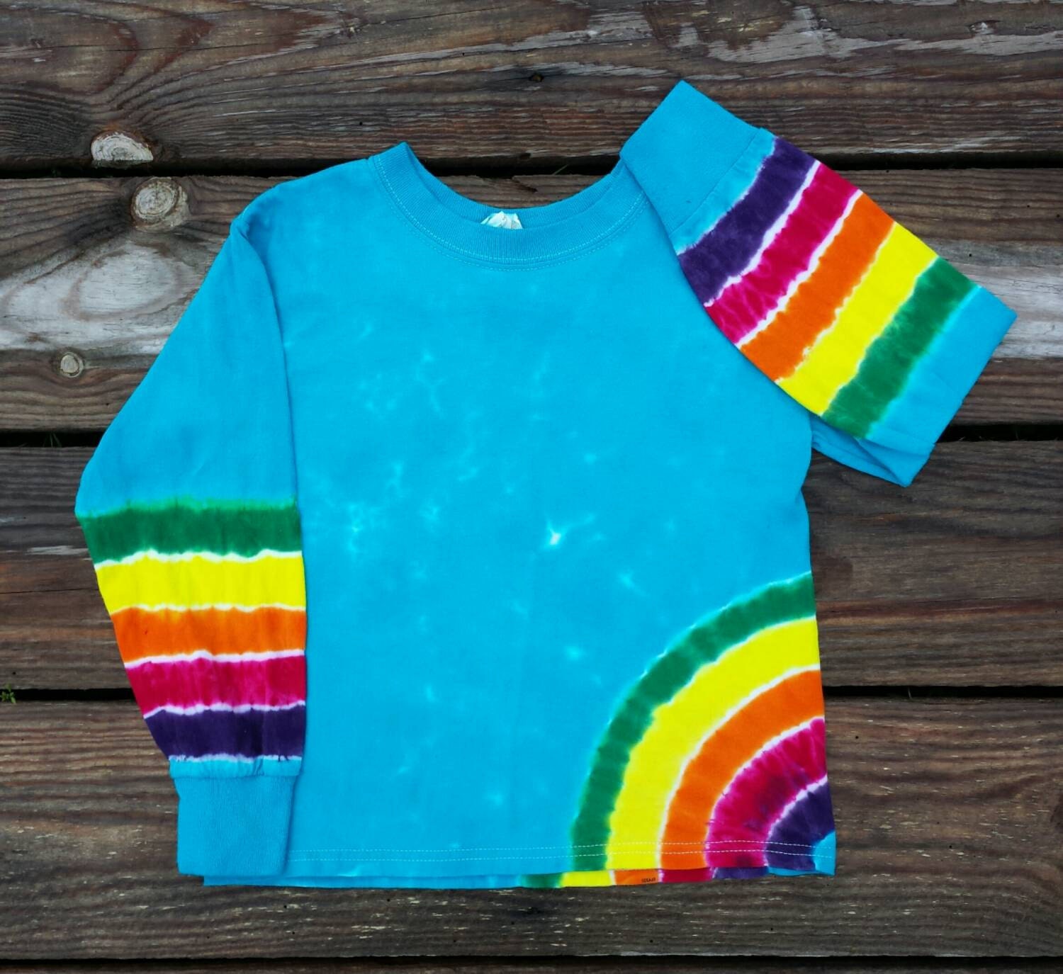 rainbow striped long sleeve shirt toddler